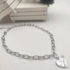 Collana Catena Cuore Silver