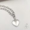 Collana Catena Cuore Silver